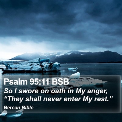 Psalm 95:11 BSB Bible Verse Image
