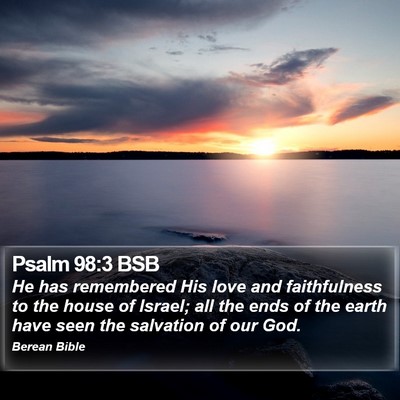 Psalm 98:3 BSB Bible Verse Image