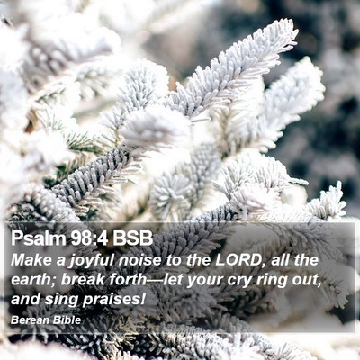 Psalm 98:4 BSB Bible Verse Image