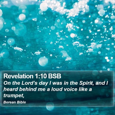 Revelation 1:10 BSB Bible Verse Image