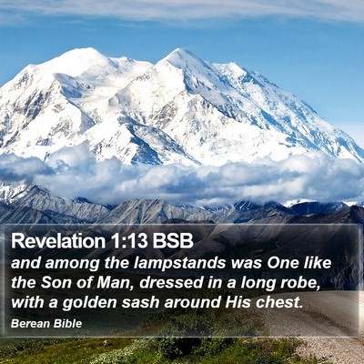 Revelation 1:13 BSB Bible Verse Image