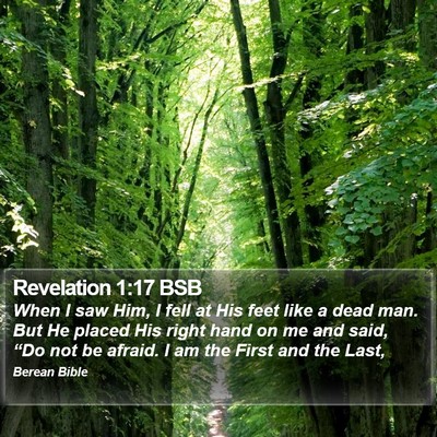 Revelation 1:17 BSB Bible Verse Image
