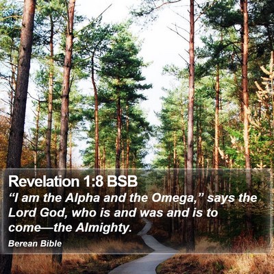 Revelation 1:8 BSB Bible Verse Image