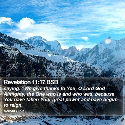 Revelation 11:17 BSB Bible Verse Image