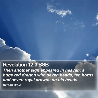 Revelation 12:3 BSB Bible Verse Image