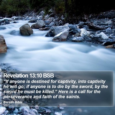Revelation 13:10 BSB Bible Verse Image