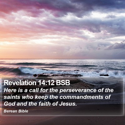 Revelation 14:12 BSB Bible Verse Image