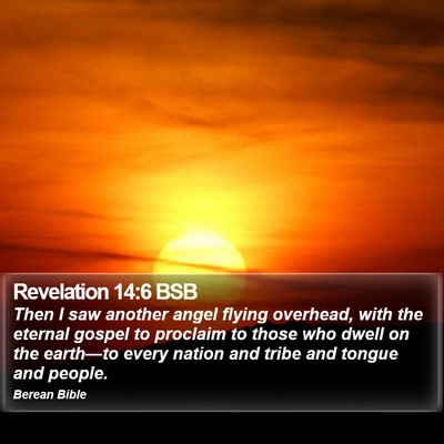 Revelation 14:6 BSB Bible Verse Image