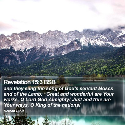 Revelation 15:3 BSB Bible Verse Image