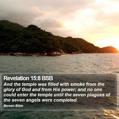 Revelation 15:8 BSB Bible Verse Image