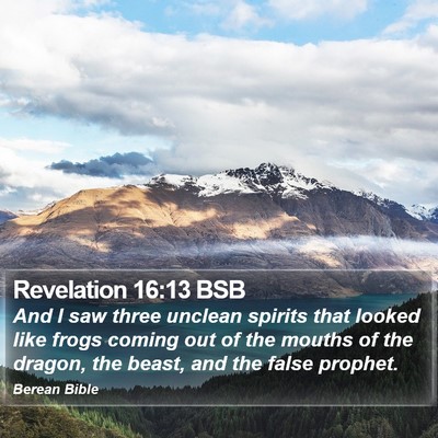 Revelation 16:13 BSB Bible Verse Image