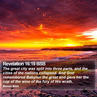 Revelation 16:19 BSB Bible Verse Image