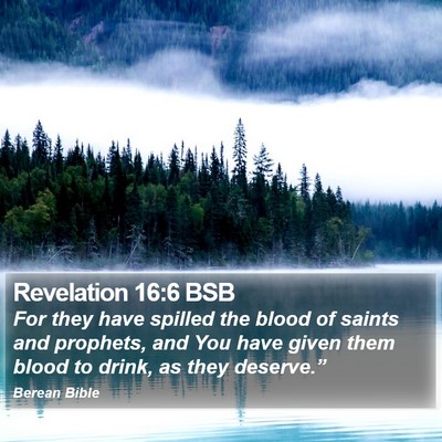 Revelation 16:6 BSB Bible Verse Image