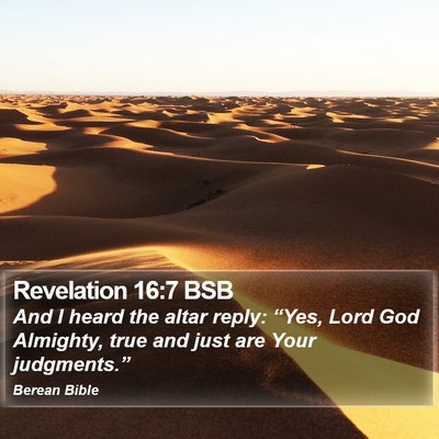 Revelation 16:7 BSB Bible Verse Image
