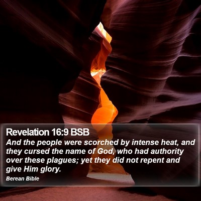 Revelation 16:9 BSB Bible Verse Image
