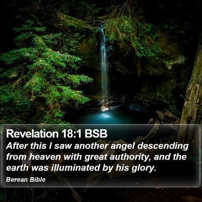 Revelation 18:1 BSB Bible Verse Image
