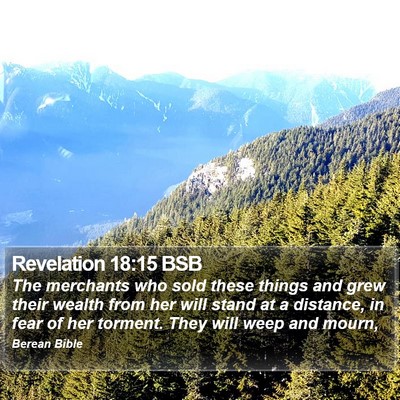Revelation 18:15 BSB Bible Verse Image