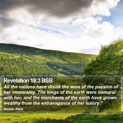 Revelation 18:3 BSB Bible Verse Image