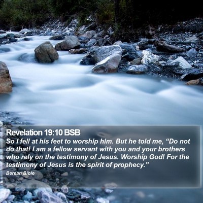 Revelation 19:10 BSB Bible Verse Image