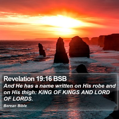 Revelation 19:16 BSB Bible Verse Image