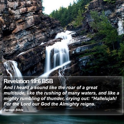 Revelation 19:6 BSB Bible Verse Image