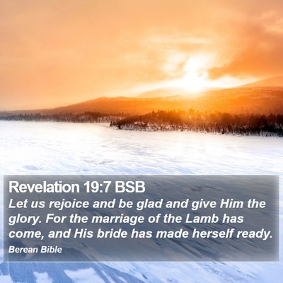 Revelation 19:7 BSB Bible Verse Image