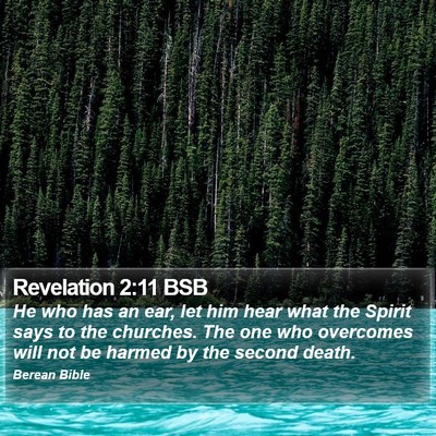 Revelation 2:11 BSB Bible Verse Image