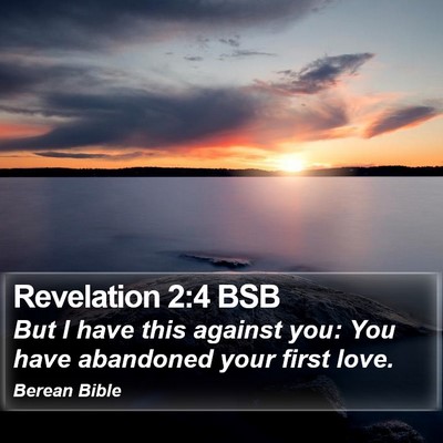Revelation 2:4 BSB Bible Verse Image