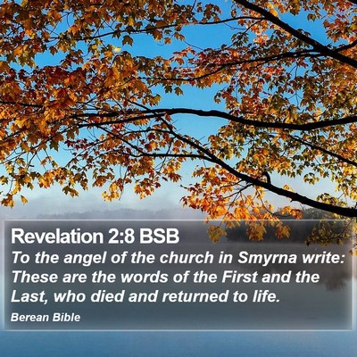 Revelation 2:8 BSB Bible Verse Image
