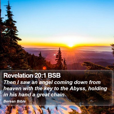 Revelation 20:1 BSB Bible Verse Image