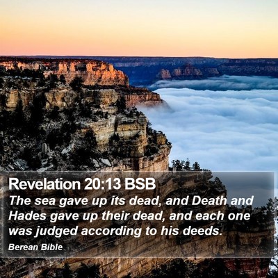 Revelation 20:13 BSB Bible Verse Image