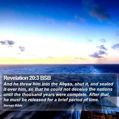Revelation 20:3 BSB Bible Verse Image