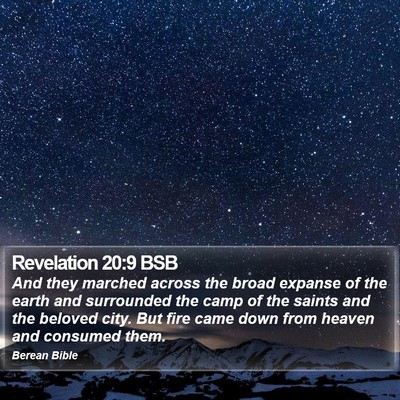 Revelation 20:9 BSB Bible Verse Image