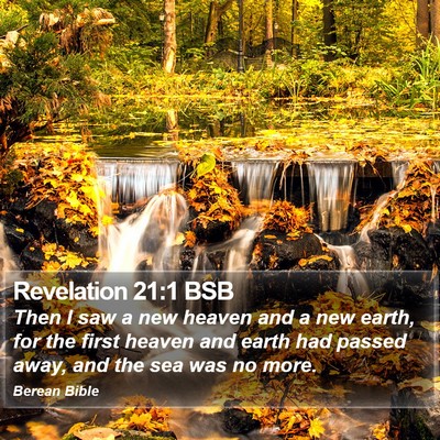 Revelation 21:1 BSB Bible Verse Image