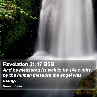 Revelation 21:17 BSB Bible Verse Image