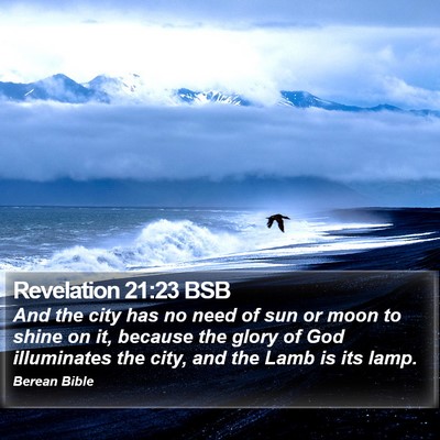 Revelation 21:23 BSB Bible Verse Image