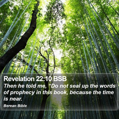 Revelation 22:10 BSB Bible Verse Image