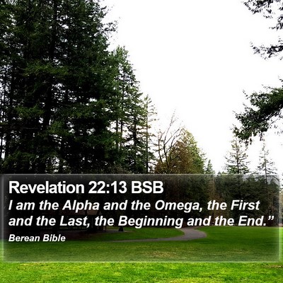 Revelation 22:13 BSB Bible Verse Image