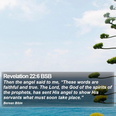 Revelation 22:6 BSB Bible Verse Image