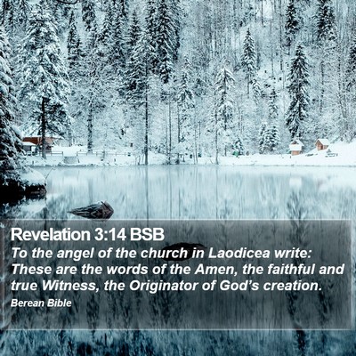 Revelation 3:14 BSB Bible Verse Image