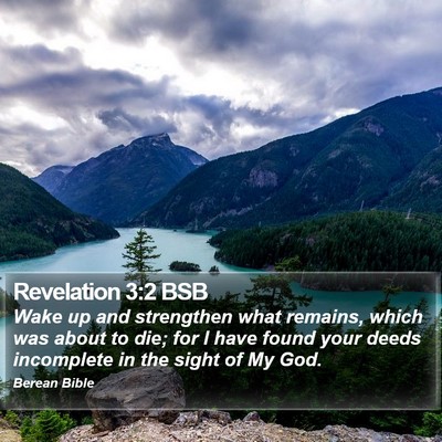 Revelation 3:2 BSB Bible Verse Image