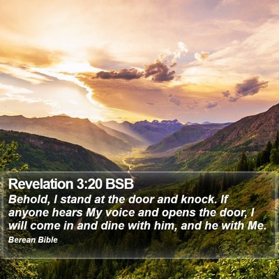 Revelation 3:20 BSB Bible Verse Image