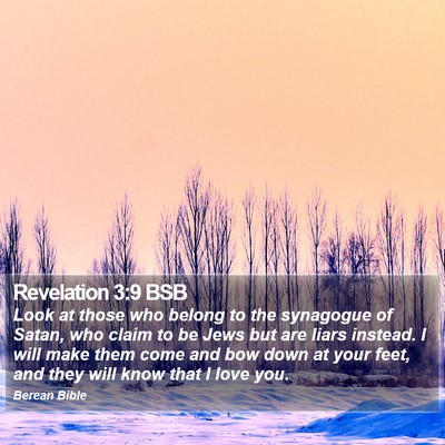 Revelation 3:9 BSB Bible Verse Image