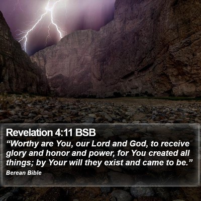 Revelation 4:11 BSB Bible Verse Image