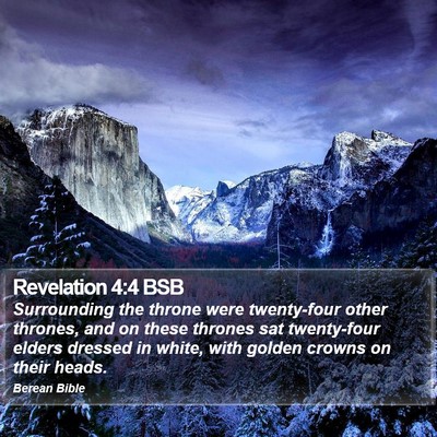 Revelation 4:4 BSB Bible Verse Image