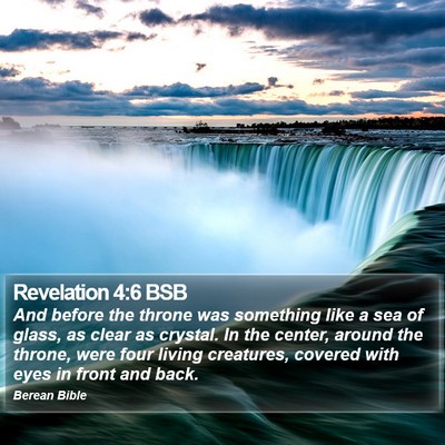 Revelation 4:6 BSB Bible Verse Image