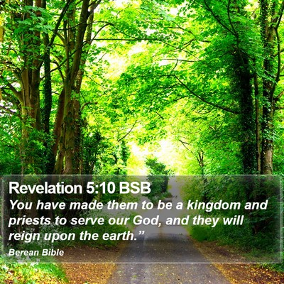 Revelation 5:10 BSB Bible Verse Image