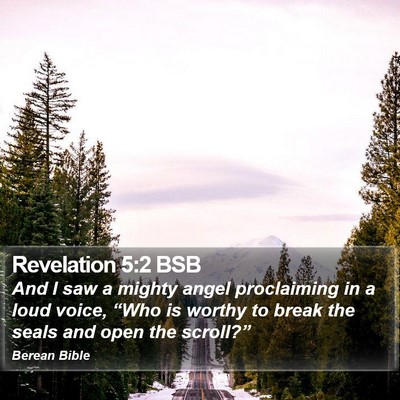 Revelation 5:2 BSB Bible Verse Image