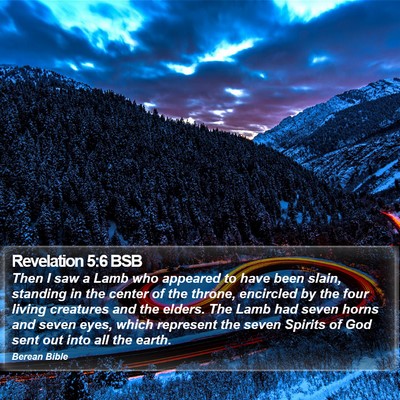 Revelation 5:6 BSB Bible Verse Image