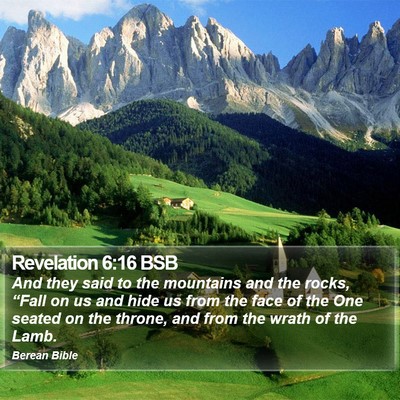 Revelation 6:16 BSB Bible Verse Image